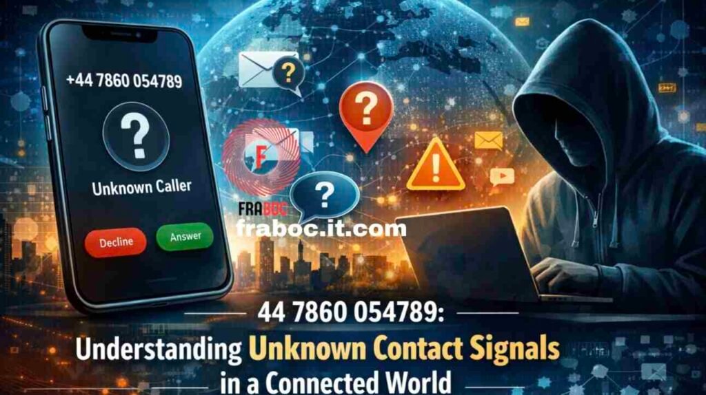 +44 7860 054789: Understanding Unknown Contact Signals in a Connected World 5 +44 7860 054789