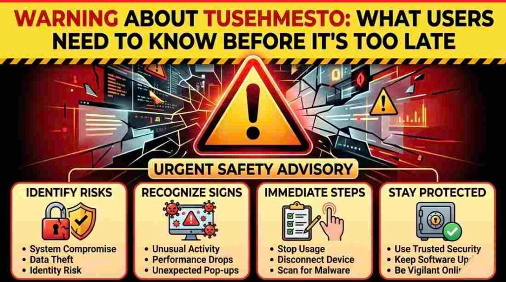 warning about tusehmesto